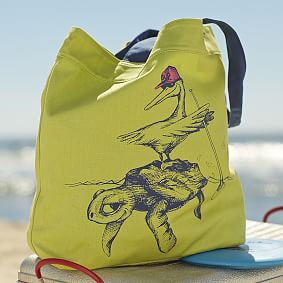 Surf&rsquo;s Up Tote - Hi Tide Turtle