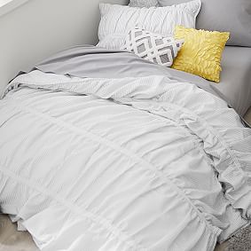 Painterly Stripe Pucker Up Comforter