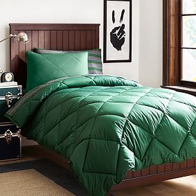 Brooklyn Stripe Essential Value Bedding Set, Green