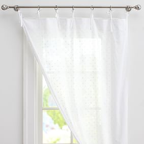 White Dottie Sheer Curtain