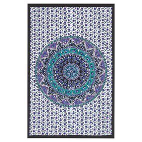 Printed Tapestries, Navy/Purple