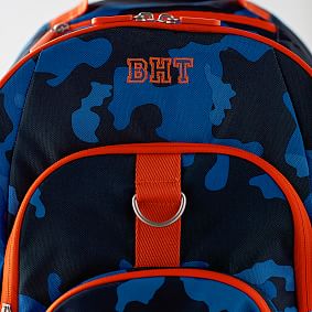 Gear-Up Blue Camo Rolling Backpack