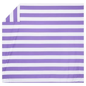 Cottage Stripe Duvet Cover &amp; Sham, Purple