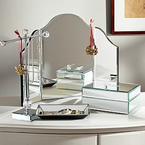Mirrored Trifold Vanity