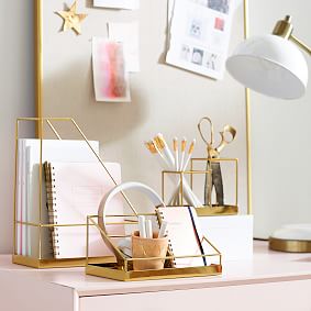 Silhouette Desk Accessories | Desk Decor | Pottery Barn Teen