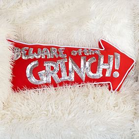 Dr. Seuss's The Grinch&#8482; Beware Of Grinch&#8482; Pillow