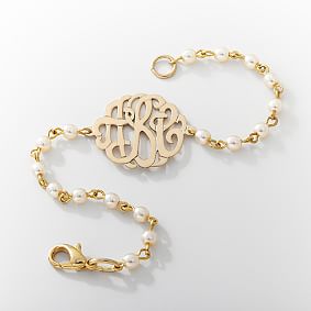 Monogram Pearl  Bracelet