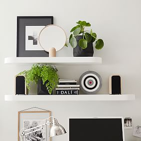 Oval Floating Shelves | Pottery Barn Teen