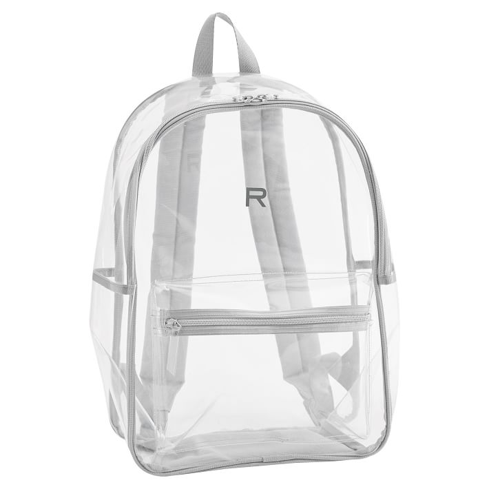 Clearly There Clear With Gray Trim Backpack