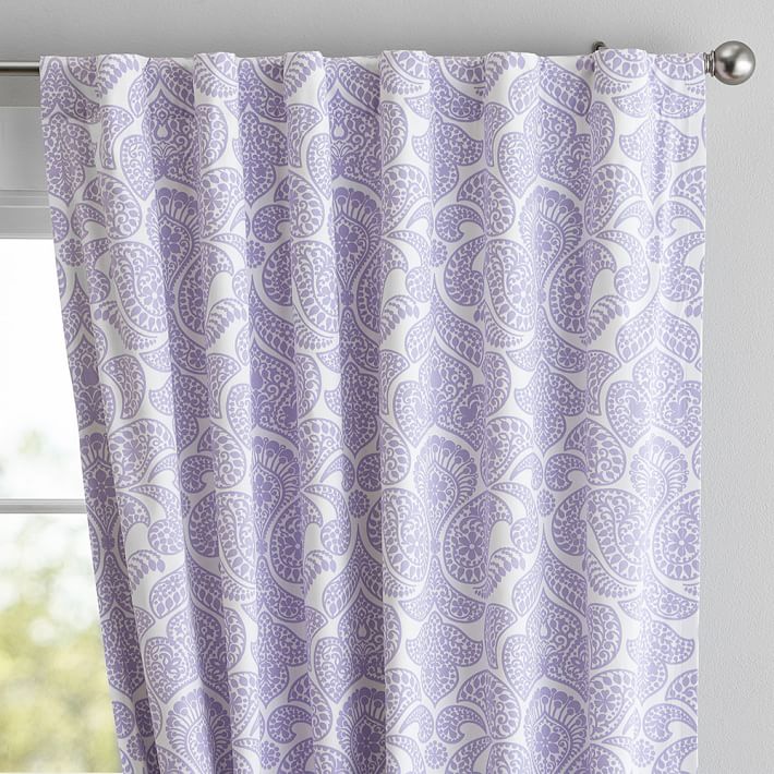 Dreamy Printed Damask Curtain Panel, 63