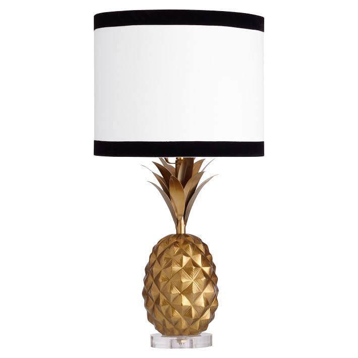Emily & Meritt Pineapple Table Lamp, Gold