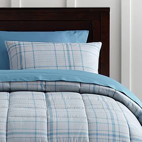 Colton Plaid Value Comforter Set with Sheets, Pillowcase, Comforter + Sham