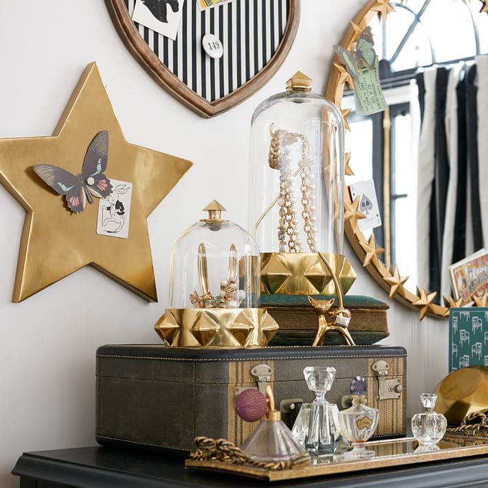 The Emily Meritt Gold Star Wall Hooks Set