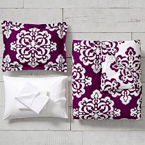 Ikat Medallion Duvet Bedding Set with Duvet Cover, Duvet Insert, Sham, Sheet Set + Pillow Inserts
