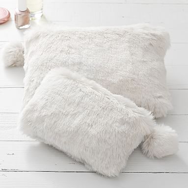 Polar Bear Faux-Fur Teen Makeup Bags | Pottery Barn Teen