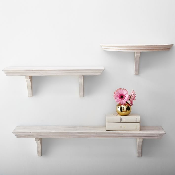Simple Shelves, Aged White