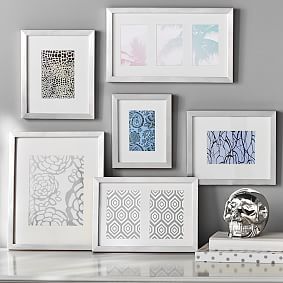 Gallery Frames, Set of 6, Silver