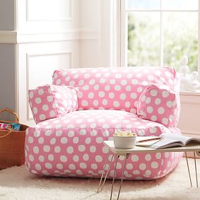 Pink Painted Dot Eco Lounger