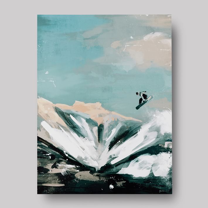 Snowboarder Canvas Art, 30&quot;x40&quot;