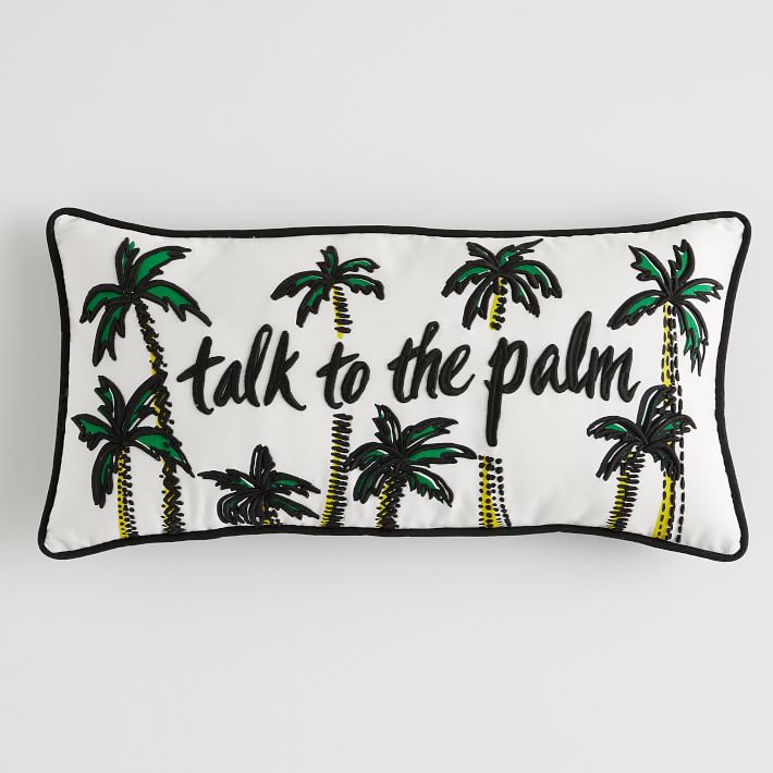 Prep Whimsy Talk To The Palm Pillow