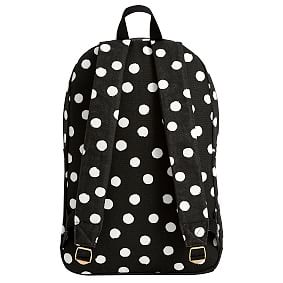 Emily &amp; Meritt Black/White Dot Backpack