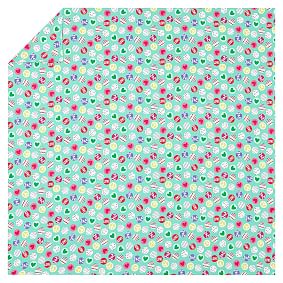 Peace And Love Flannel Duvet Cover
