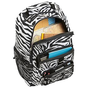 Gear-Up Black Zebra Backpack