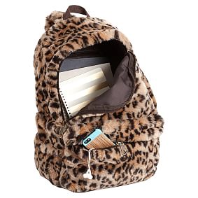 Faux Fur Cheetah Backpack