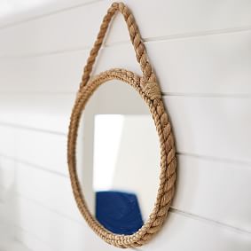 Rope Framed Decorative Mirror | Pottery Barn Teen