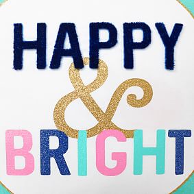 Bright Spirits Happy &amp; Bright Pillow Cover