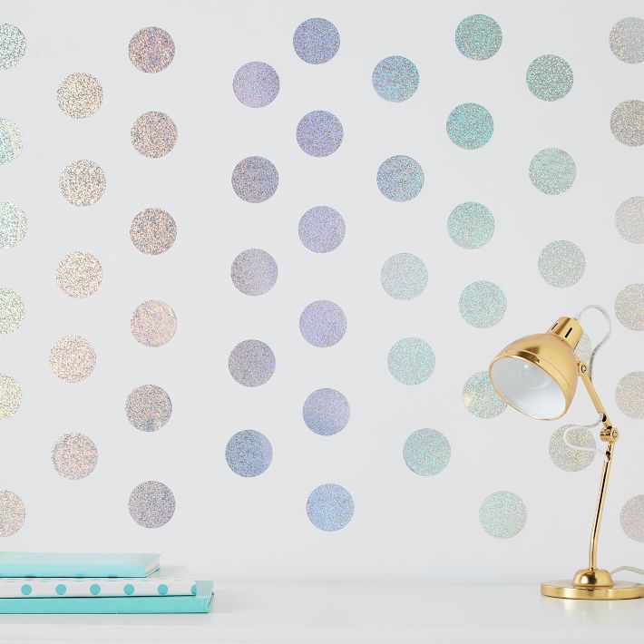 Holographic Confetti Dots Wall Decals