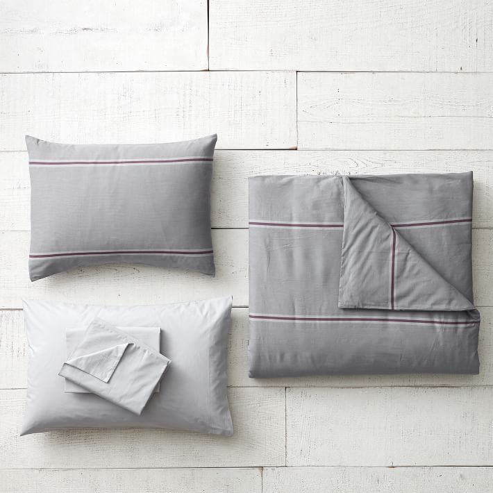 Colby Stripe Deluxe Duvet Set with Duvet, Sheet Set, Pillowcase, Duvet Insert &amp; Pillow Inserts