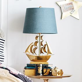 The Emily &amp; Meritt Pirate Ship Table Lamp