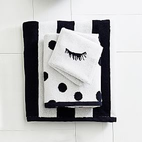 The Emily &amp; Meritt Black and White Towel Set