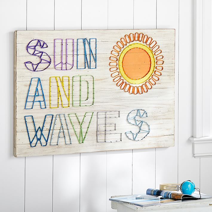 Sun And Waves String Art