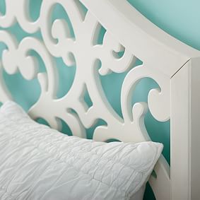 Floral Cut-Out Headboard