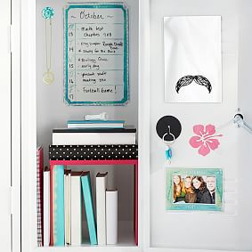 Square Mirror With Mustache Decal