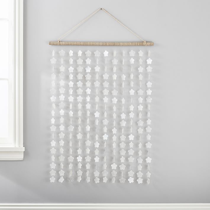 Capiz Flower Wall Hanging Wall Decor Pottery Barn Teen