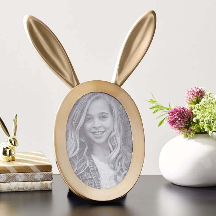 The Emily &amp; Meritt Tabletop Frame, Gold Bunny