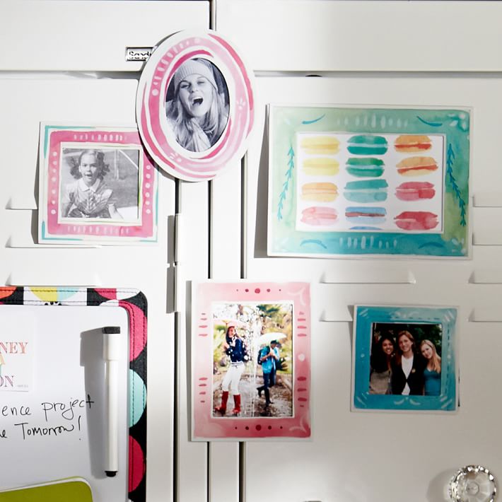 Multi- Watercolor Decal Picture Frames