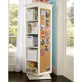 Display-It 20.5&quot; Rotating Bookcase with Mirror