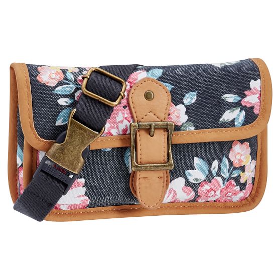 Northfield Bloom Burst Navy Fanny Pack Pottery Barn Teen