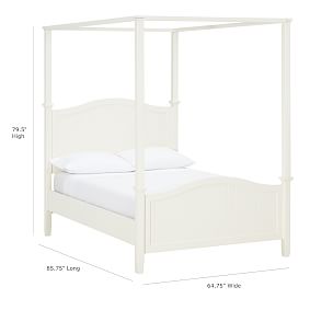 Beadboard Canopy Bed &amp; Trundle