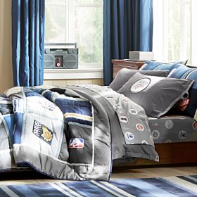 NBA Patchwork Boy's Quilt + Sham | Pottery Barn Teen