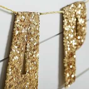 The Emily &amp; Meritt Gold Glitter Letters