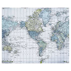 World Atlas Map Mural