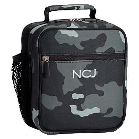 Gear-Up Black Camo Classic Lunch With Mesh Side Pocket