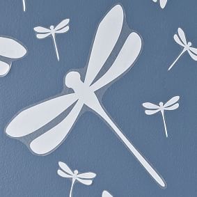 Dragonfly Stencil Icon Decal