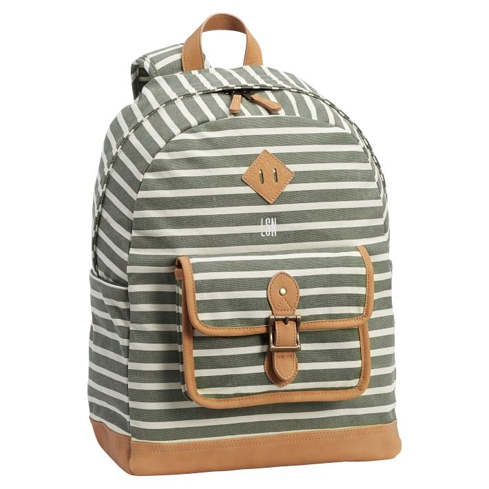 Northfield Olive Stripe Backpack