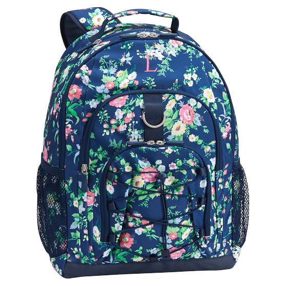 Navy Ditsy Floral Teen Backpack 